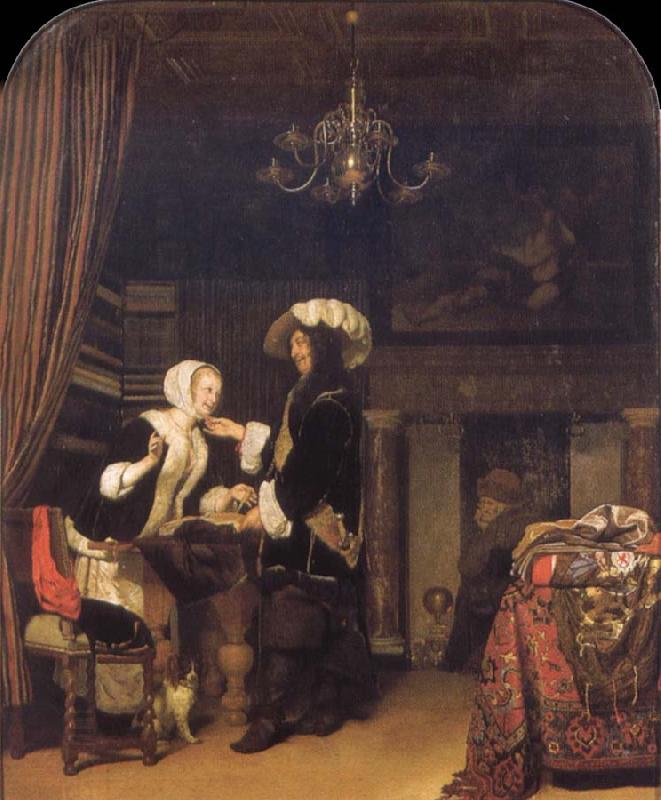 Frans van Mieris The Gentleman in the shop China oil painting art
